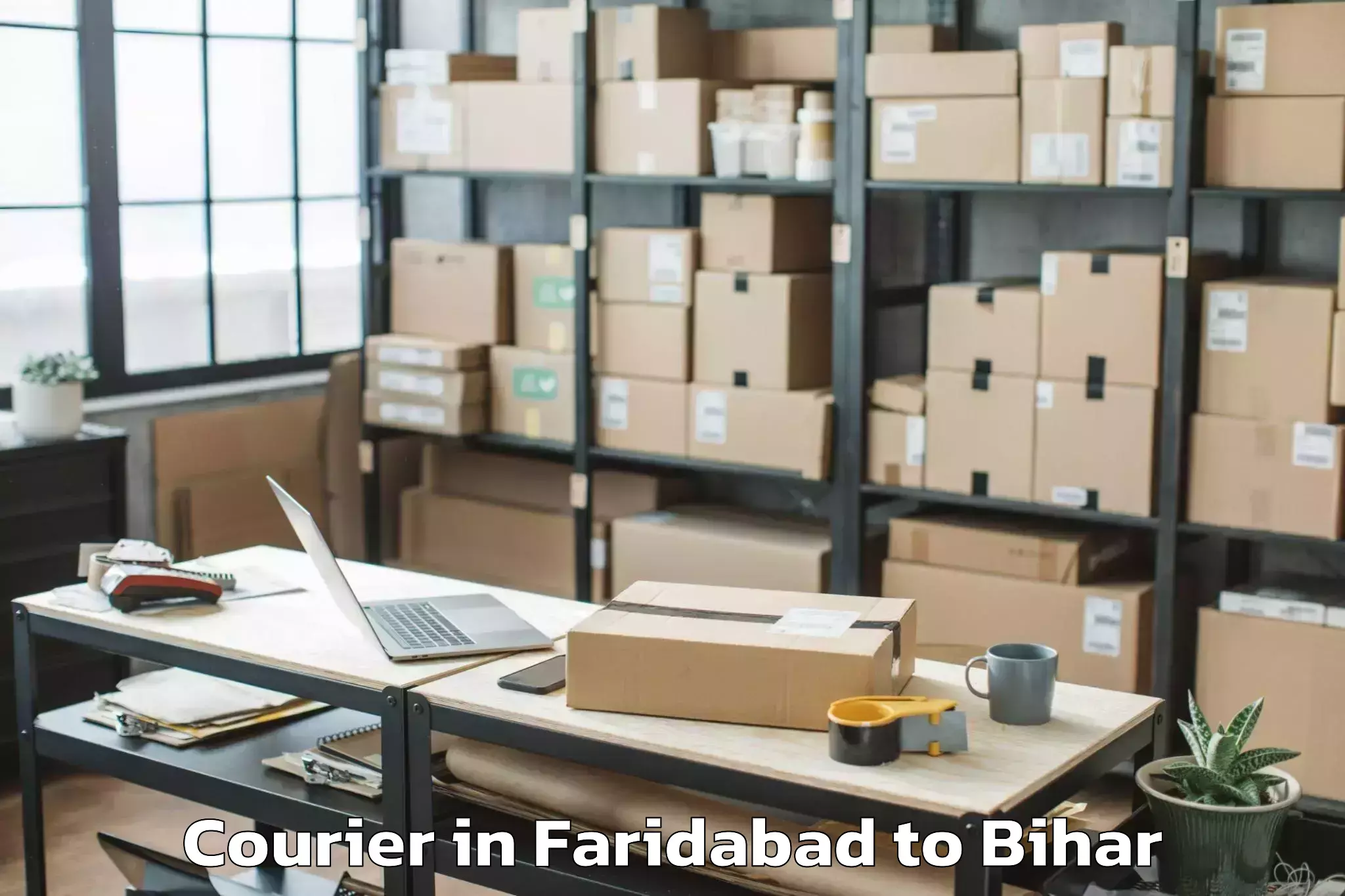 Quality Faridabad to Bairgania Courier